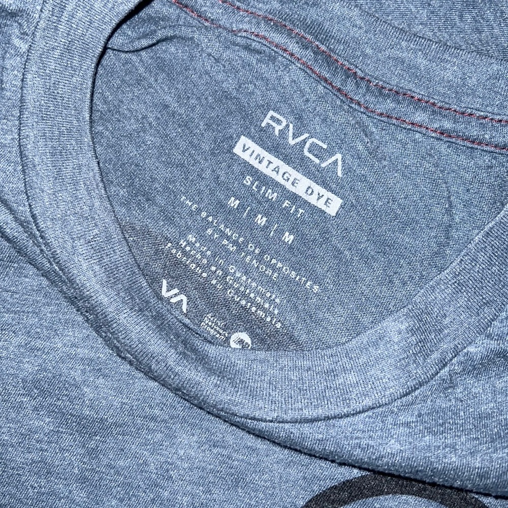 RVCA Shirt for Men/Boys - Medium - Blue